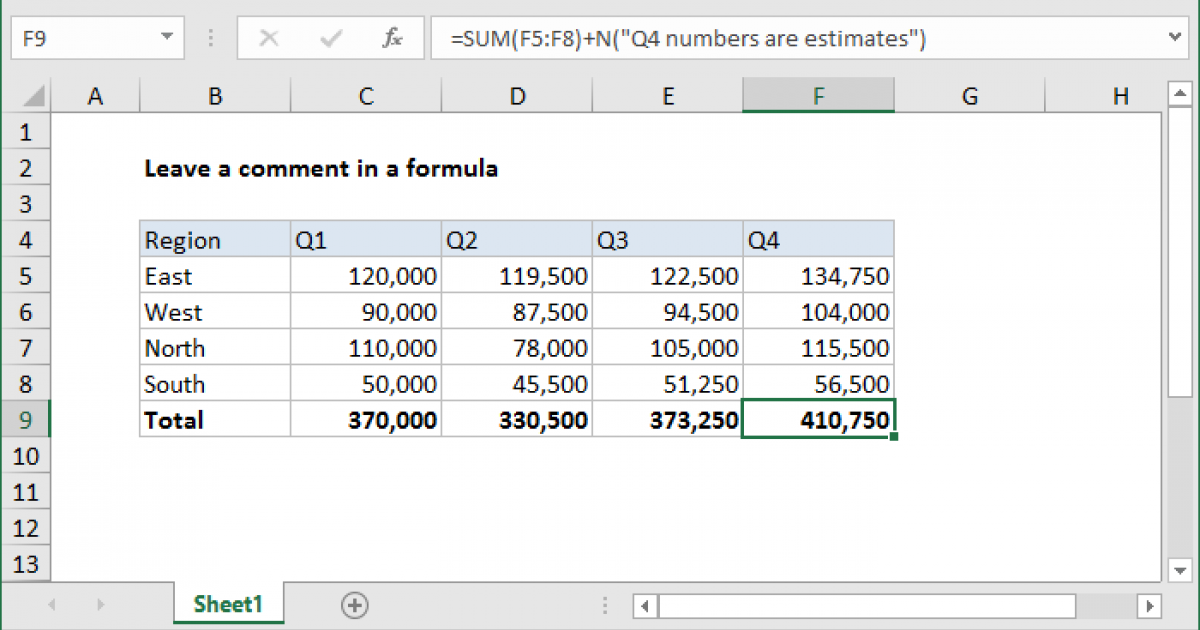 Leave Excel Formula